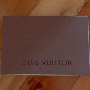 Louis Vuitton empty brown box 11 x 7 3/4